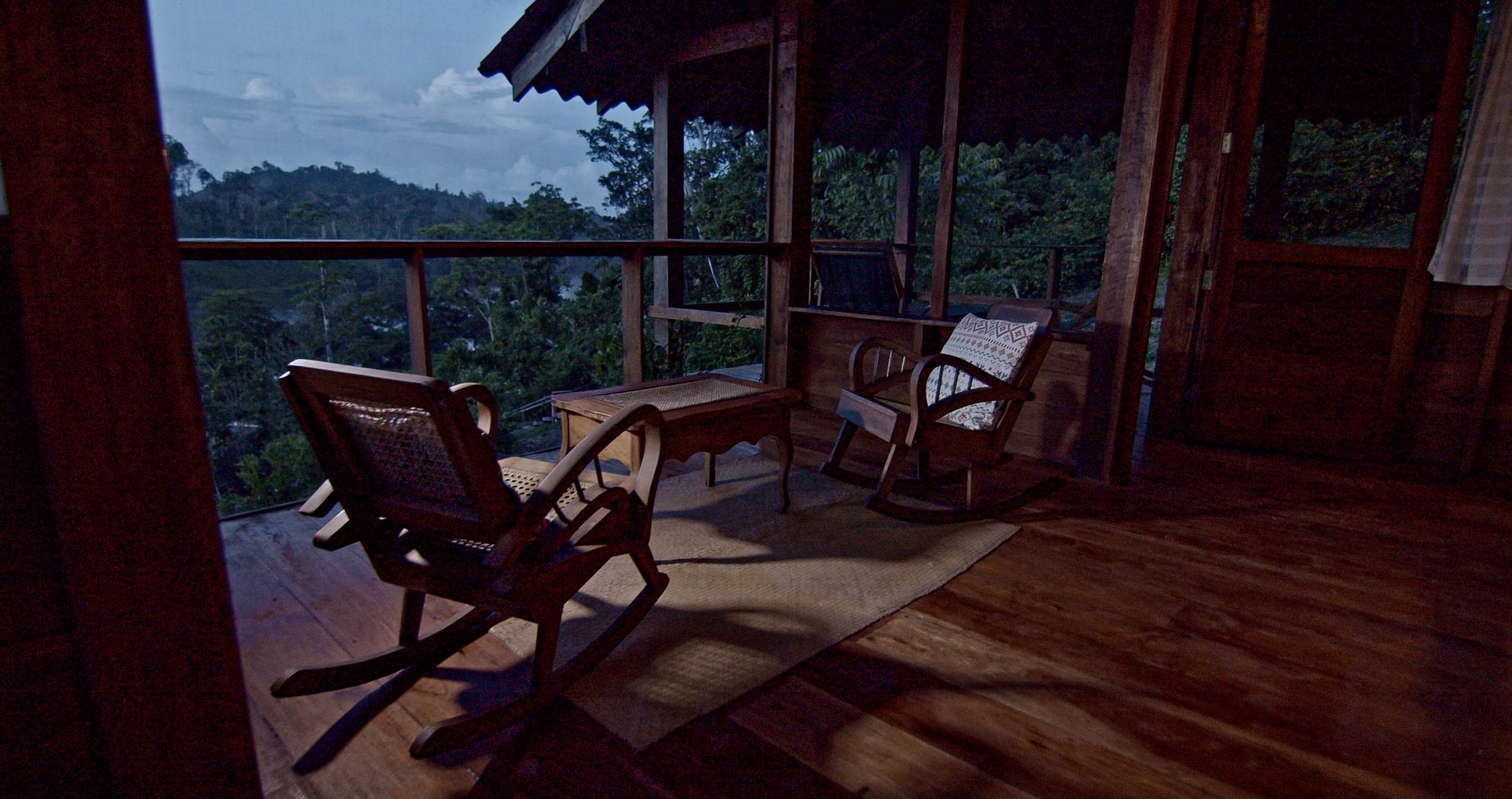 view of mountains form Guacimo Lodge bungalow