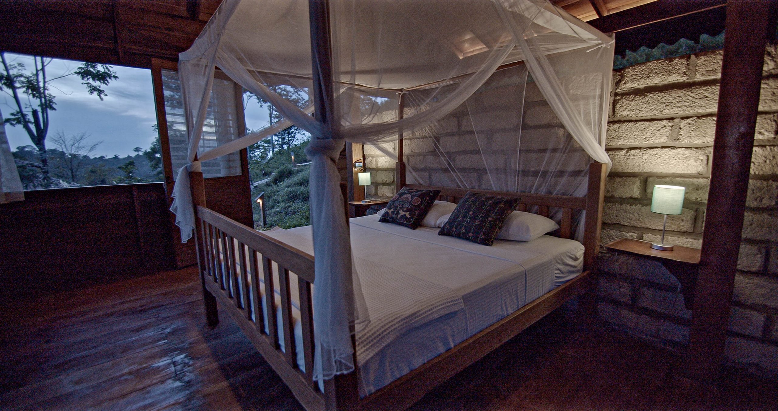 bed in Guacimo Lodge bungalow