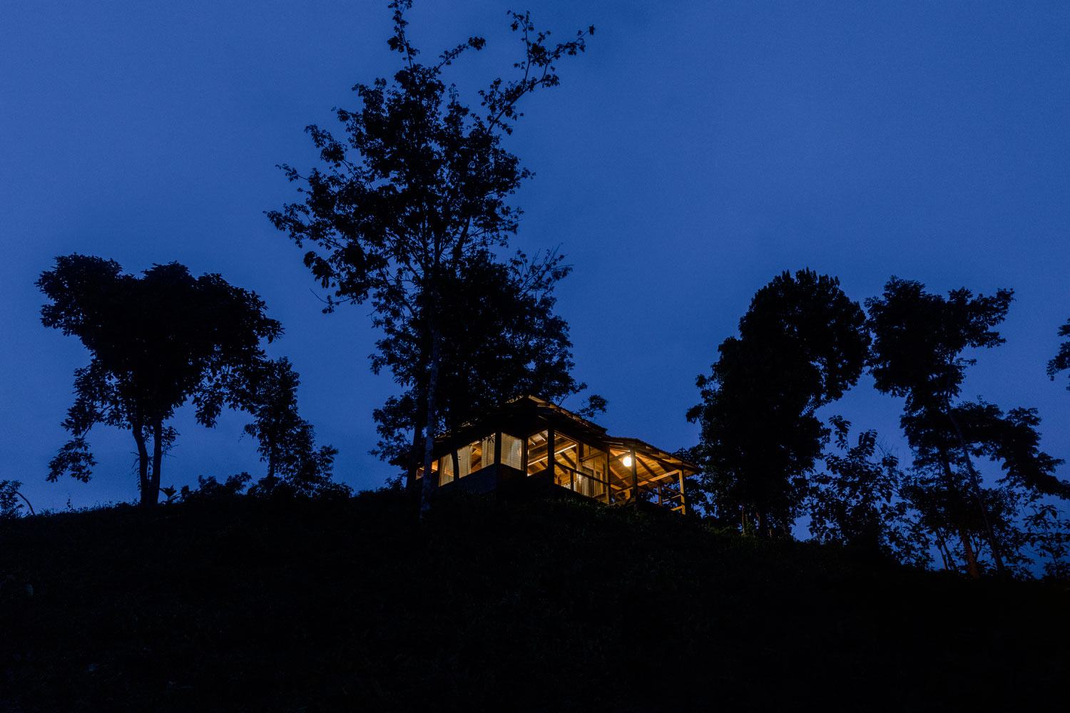 night bungalow at Guacimo Ecolodge