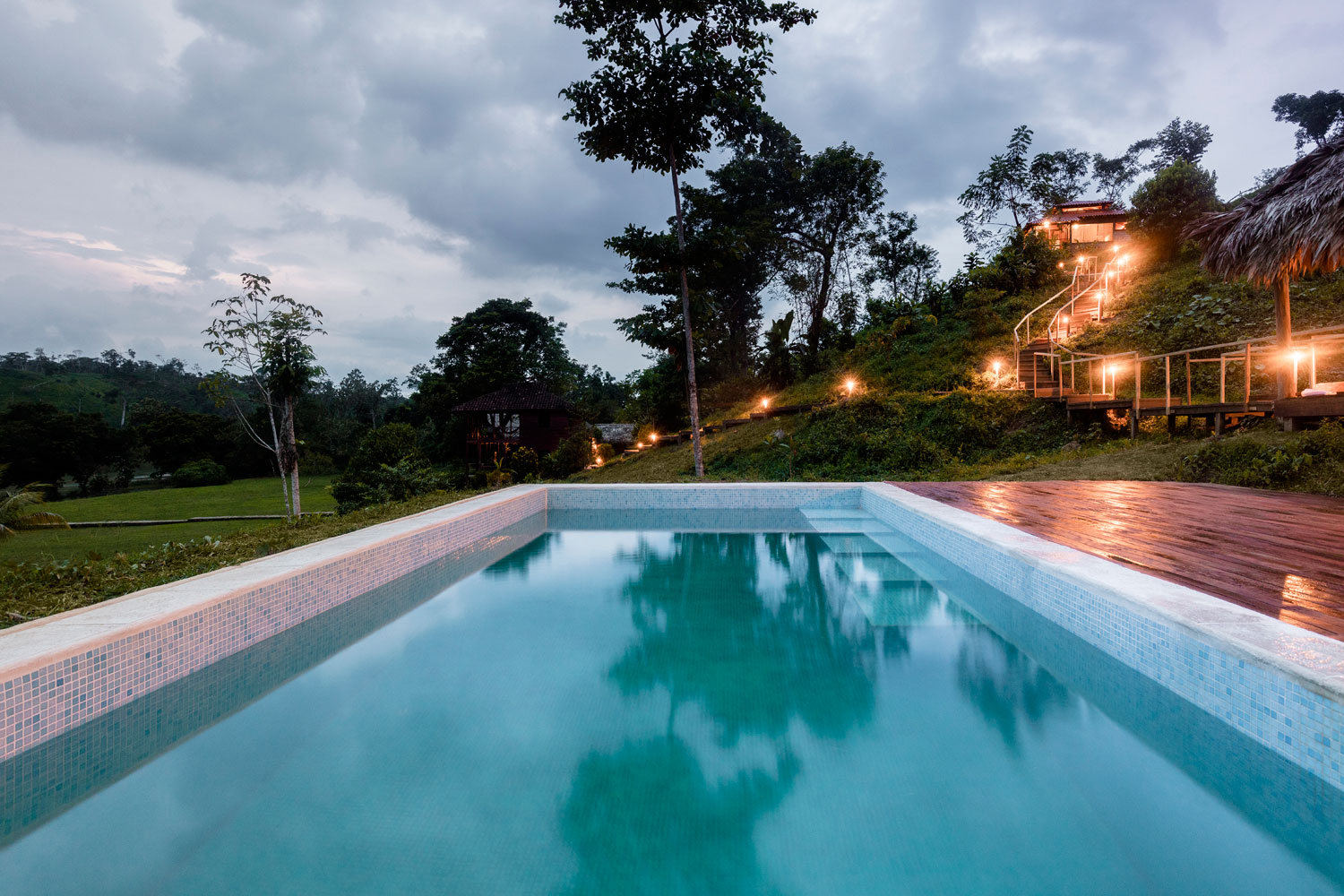 swimming pool at Guacimo Lodge in Nicaragua