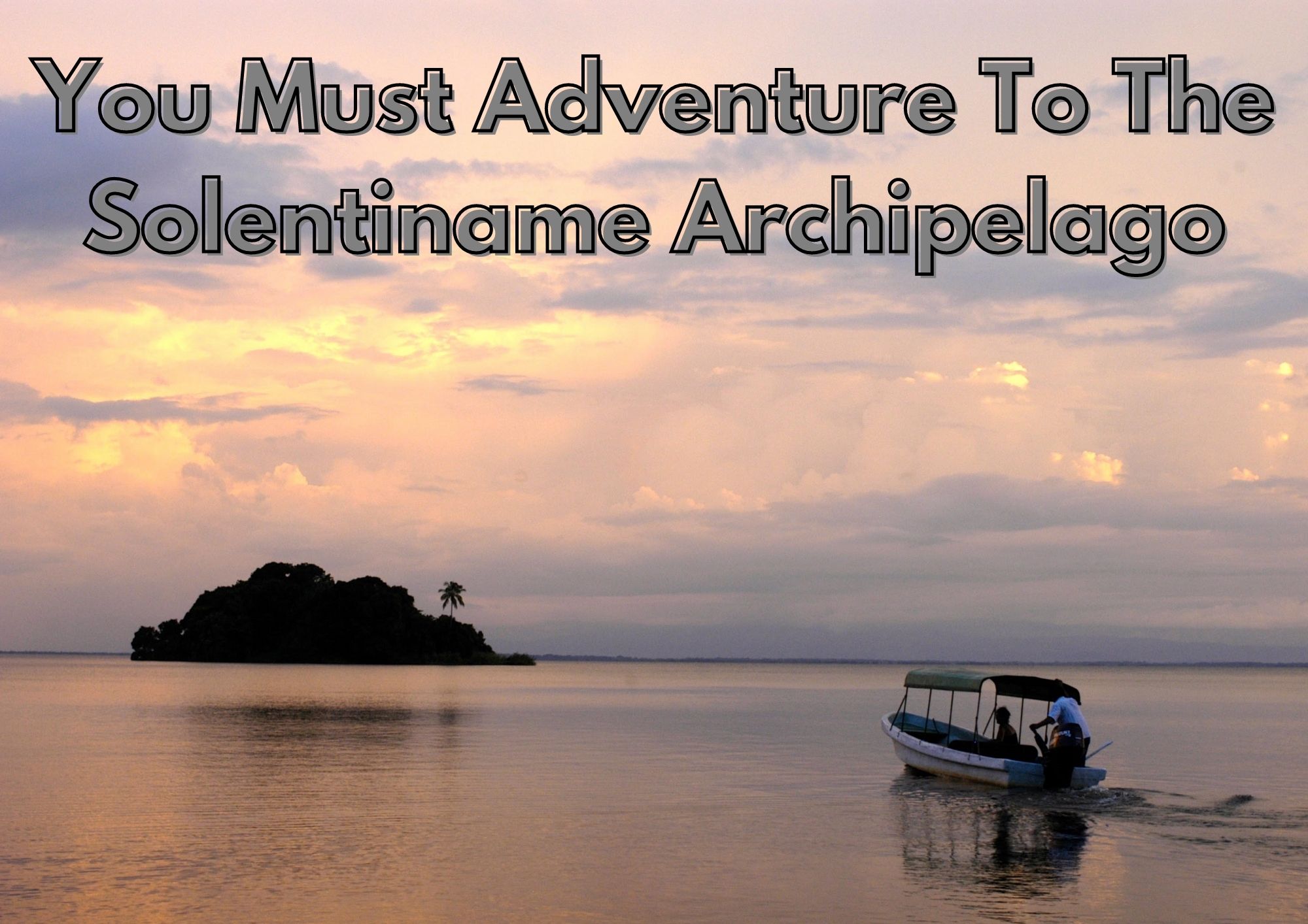 tourism Solentiname Islands sunset