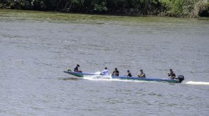 Boat on rio San Juan Nicaragua